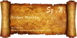 Szépe Mónika névjegykártya
